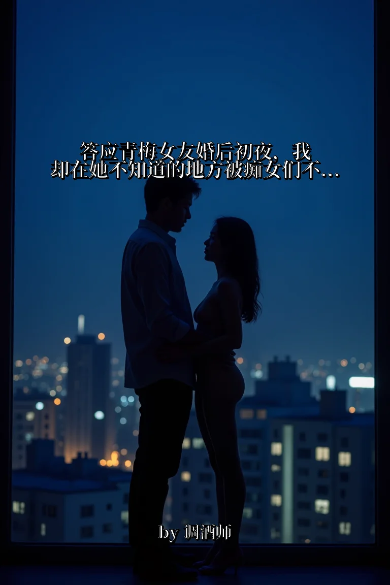 答应青梅女友婚后初夜，我却在她不知道的地方被痴女们不断榨精 封面